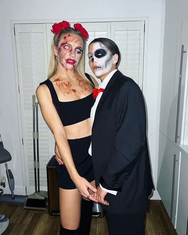 Sam and Kristie spend their day off together. They celebrated Halloween together.
