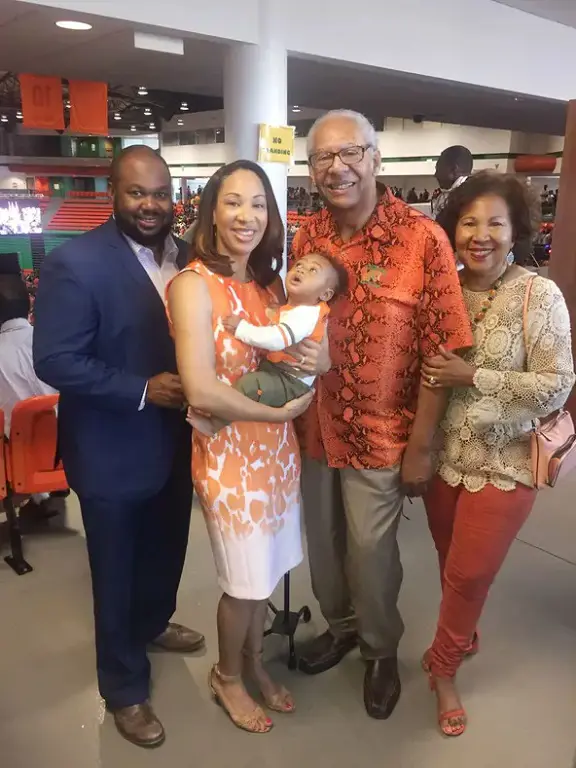 Tiffany with her parents Dayle and Patsy Greene, Aaron and son Bryson attends an event on FAMU campus.