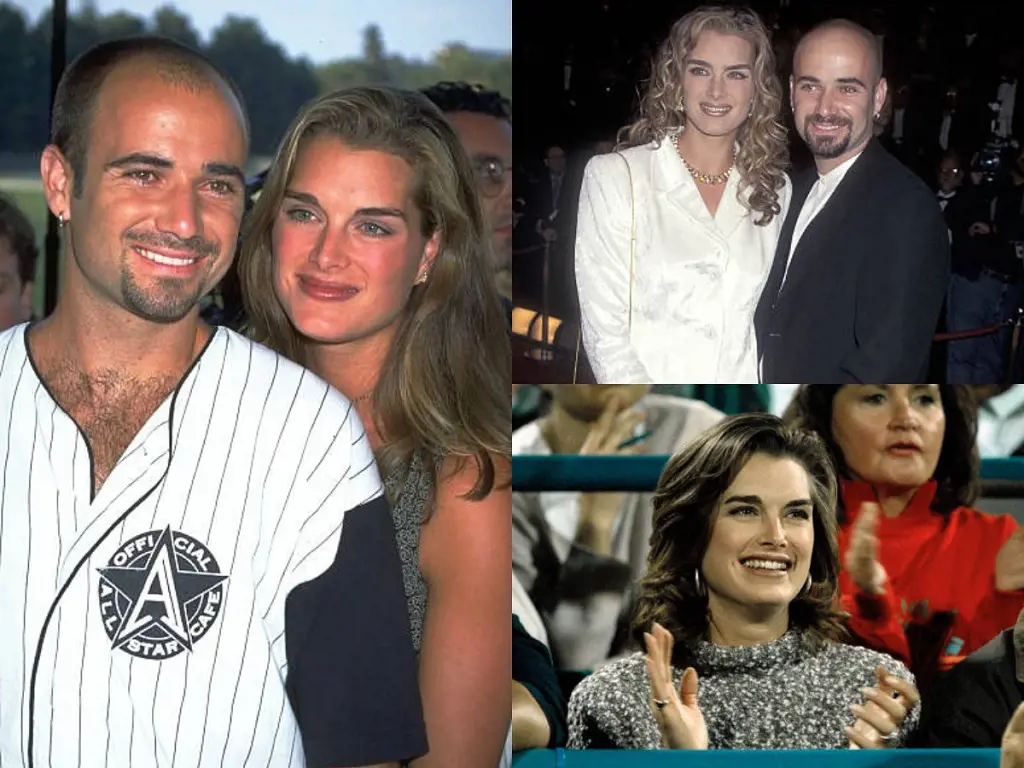 Agassi and Shields hit off immediately after meeting at a tennis match in 1993