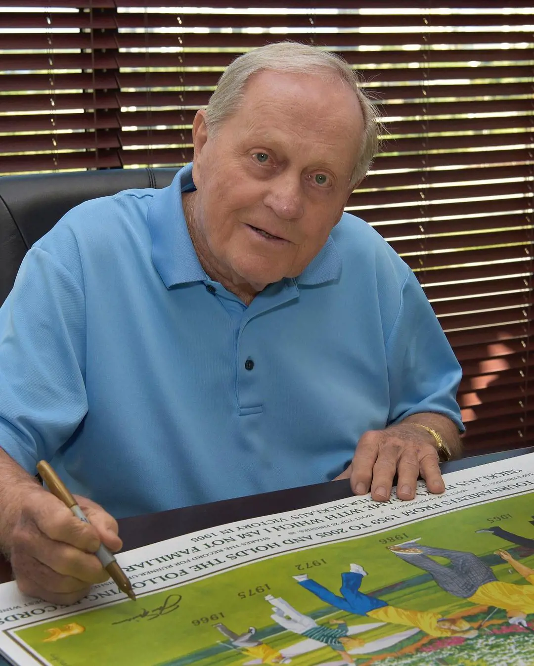 Nicklaus is a grandad, he is sharing special memories from the Masters translated in a painting by Lee Wybranski