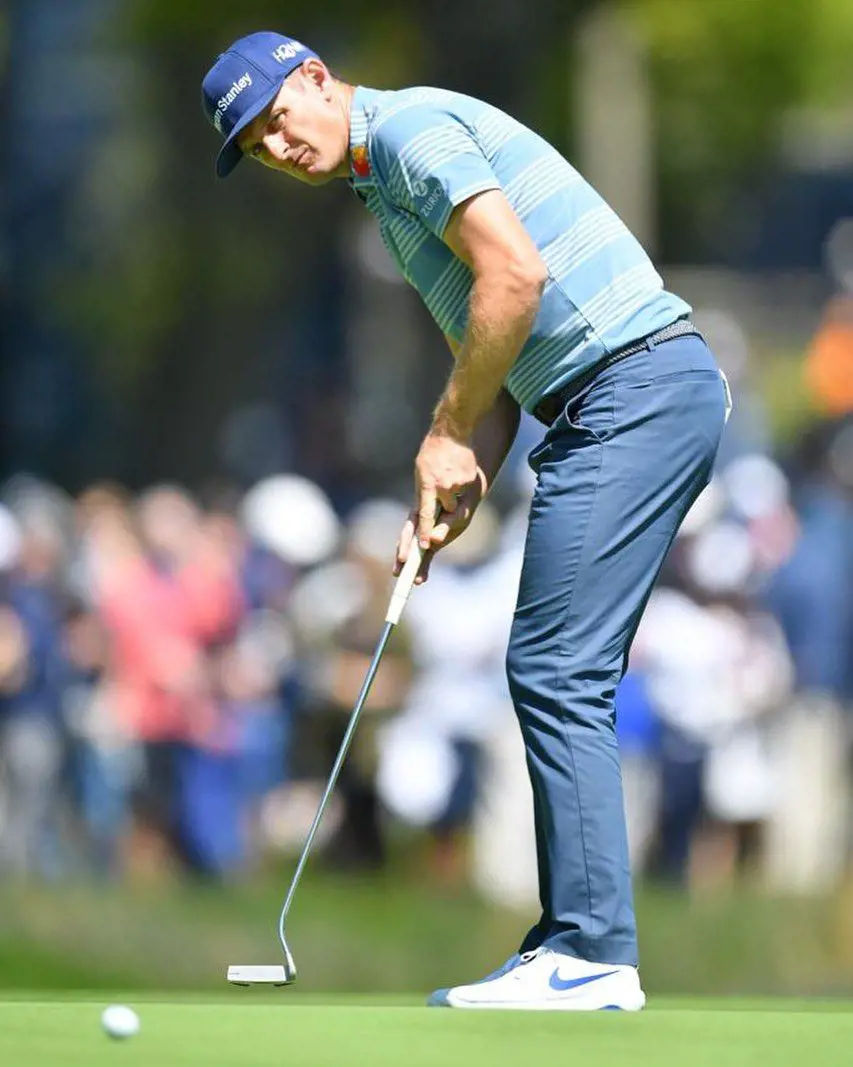 Justin Rose spotted sporting Nike golf shoes in May 2019