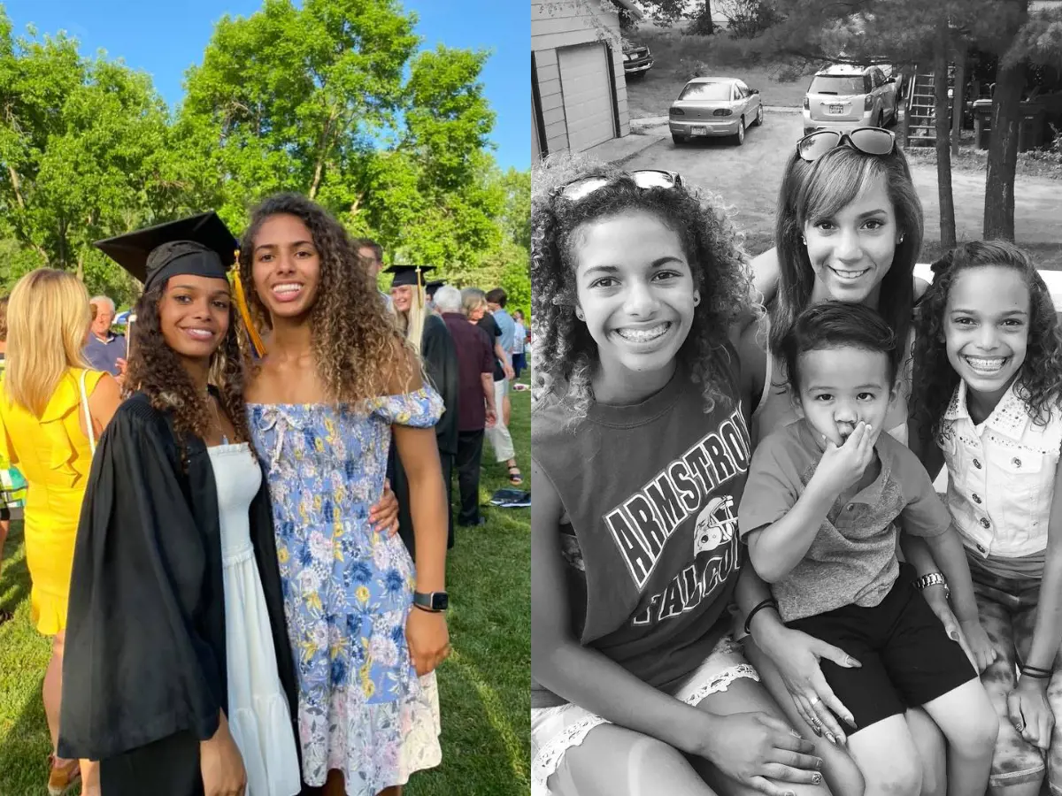 Dayas and Saylor pictured together during Dayas' graduation ceremony in July 2021