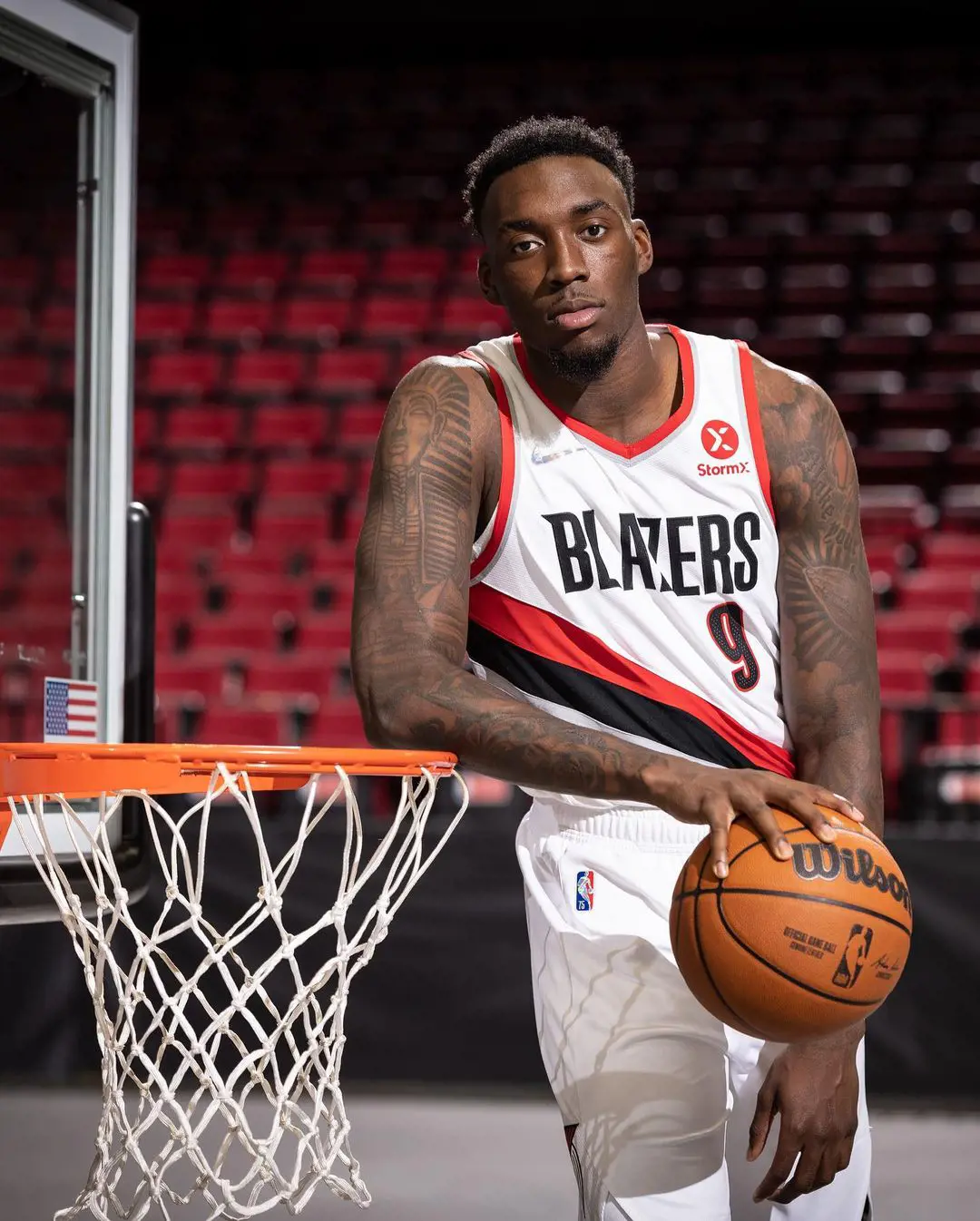 Little in the Blazers jersey, he was signed to the team in 2019 and has not revealed his plans of switching to any other NBA team