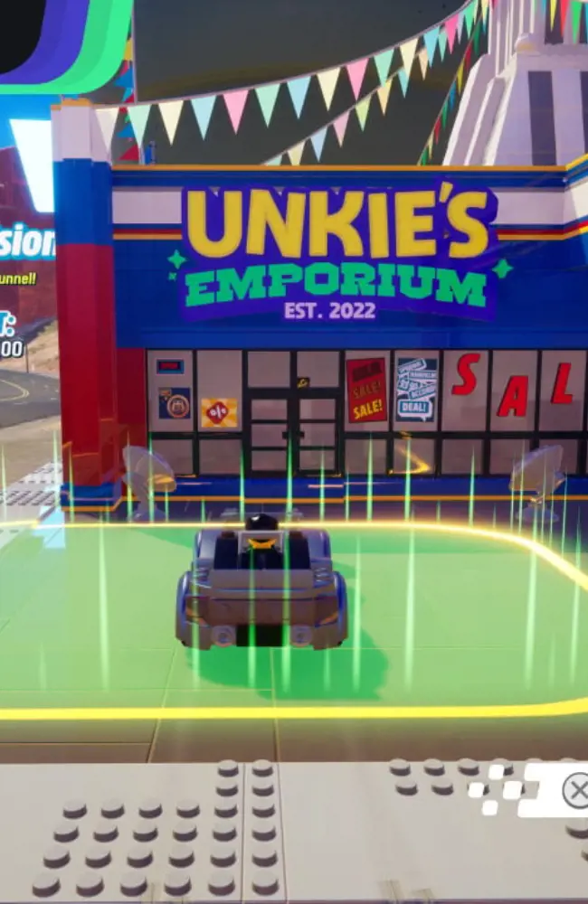 Unkie's Emporium is located on the left-hand side of each Garage.