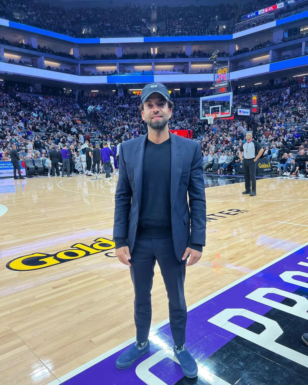 Aneel at the basketball field at the Golden 1 Center on January 21, 2023.