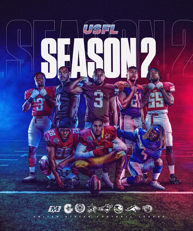 Cover of the 2023 United States Football League season.