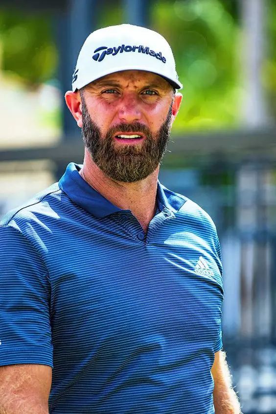 Dustin wearing TaylorMade hat during 2023 RBC Heritage