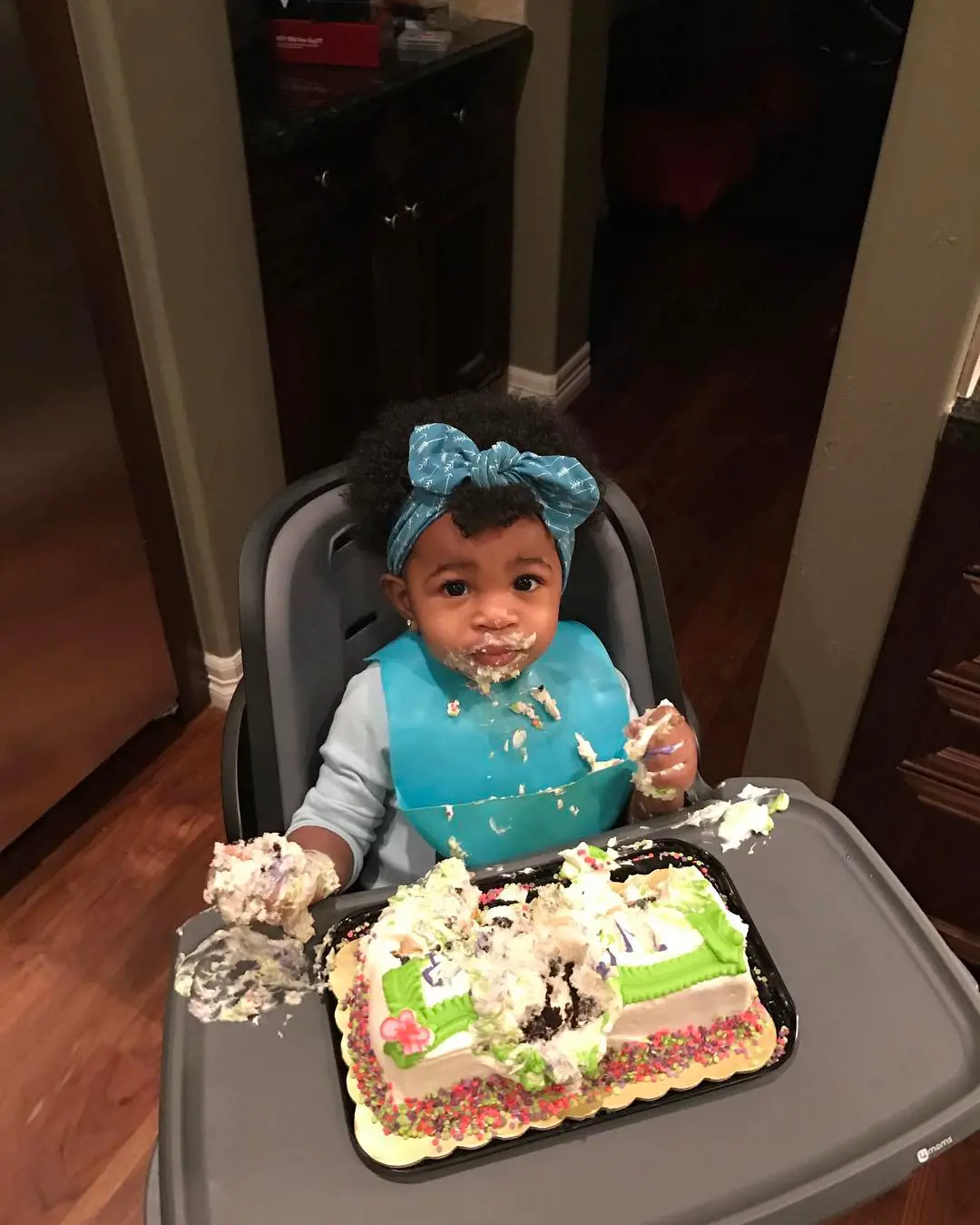 Kenzie on her first birthday in January 2017
