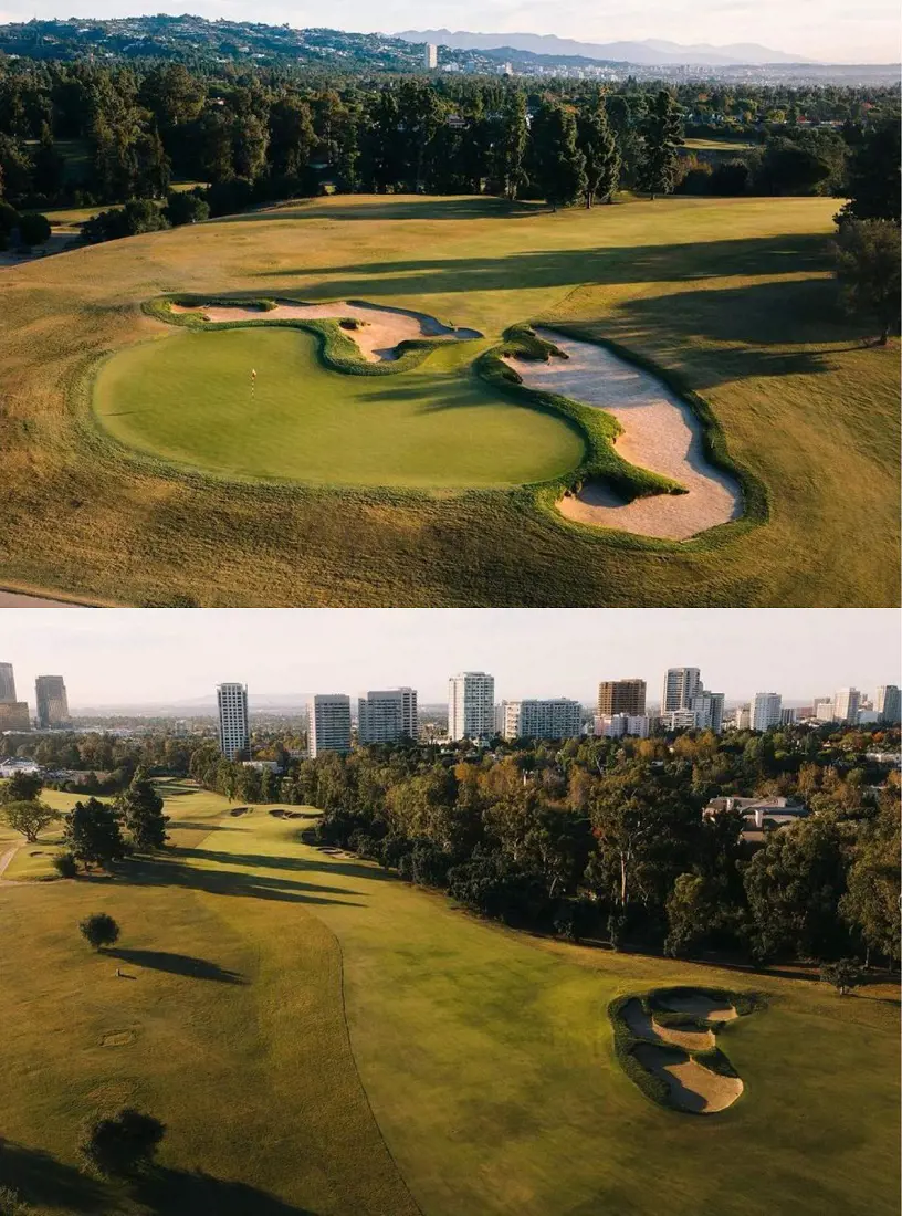 Beautiful scenic views of Los Angeles Country Club