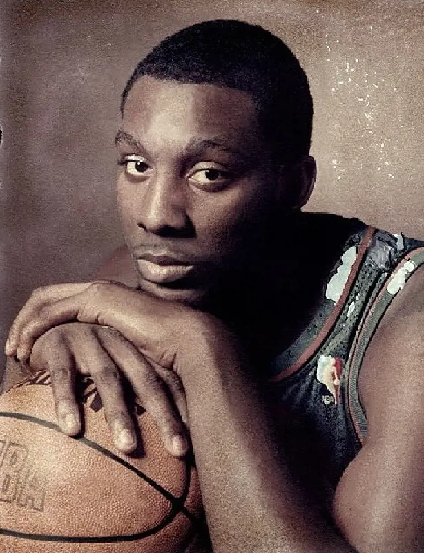 Portrait of Andray Blatche from his earlier playing days.