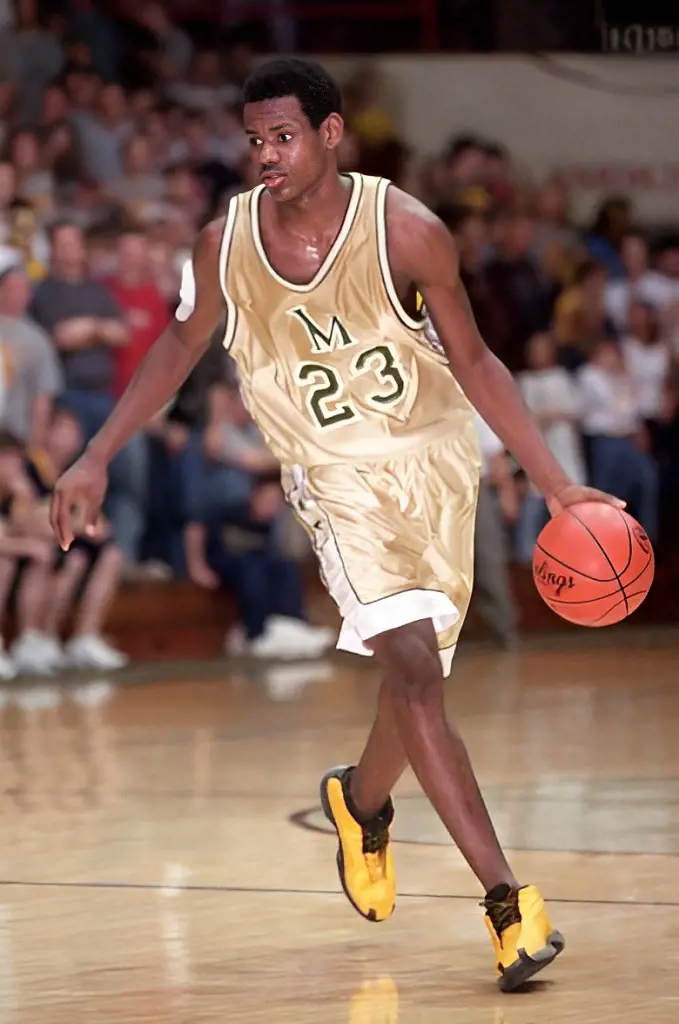 King James during his time with St. Vincent-St. Mary High
