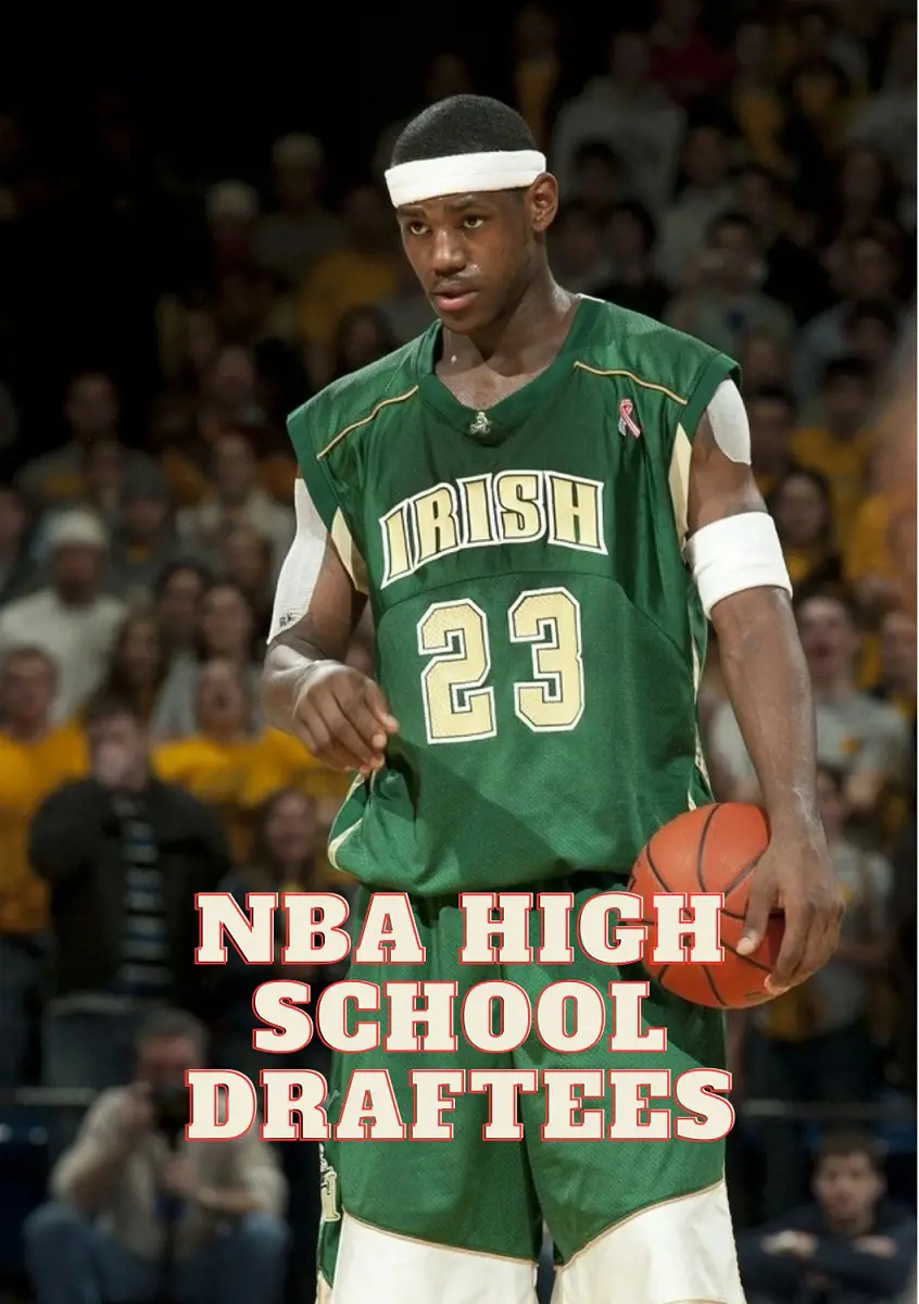 Rare picture of LeBron James in his high school jersey