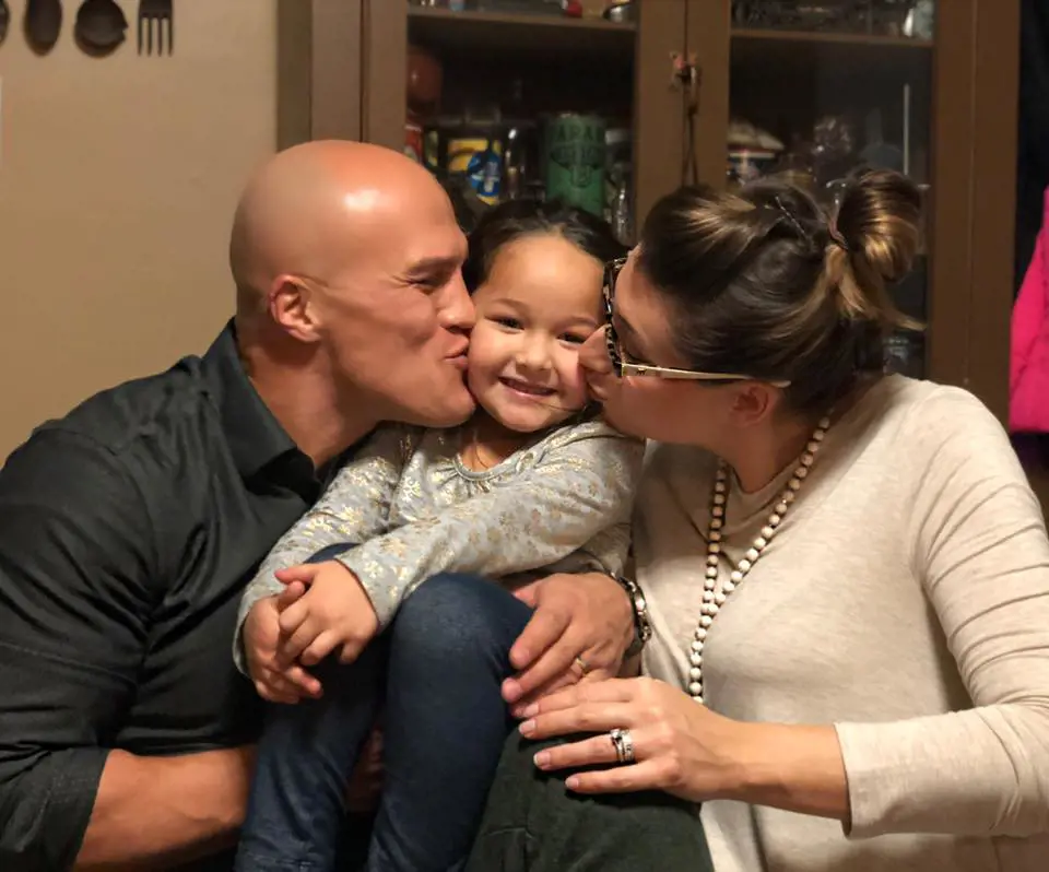 Coy and Tiffany with her little angel Maliyah in December 2017