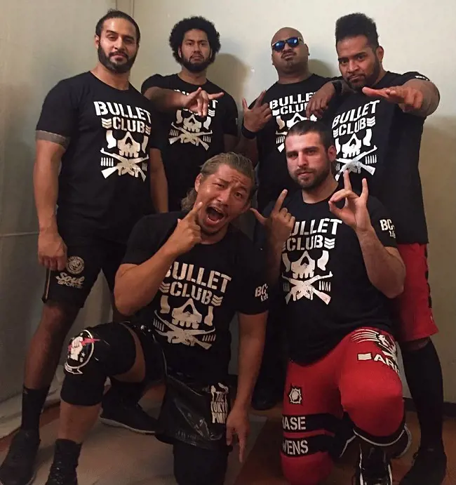 BC involving Bad Luck Fale (third from left in the upper row), a founding member of the stable.