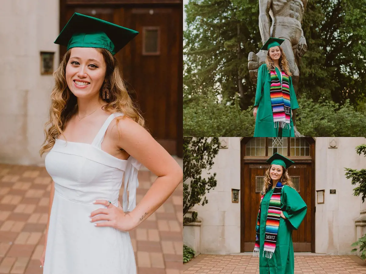 Maria looking pretty during her graduation in 2022. 