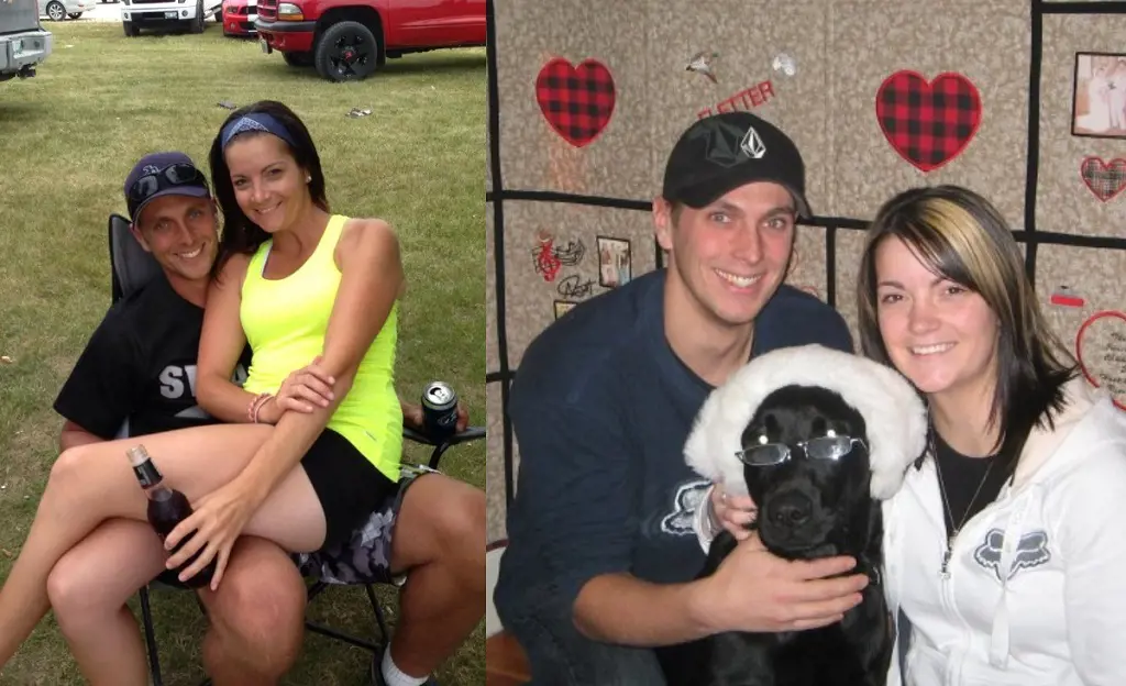 Kerri and Kyle celebrated Valentine's Day in February 2008 with their dog