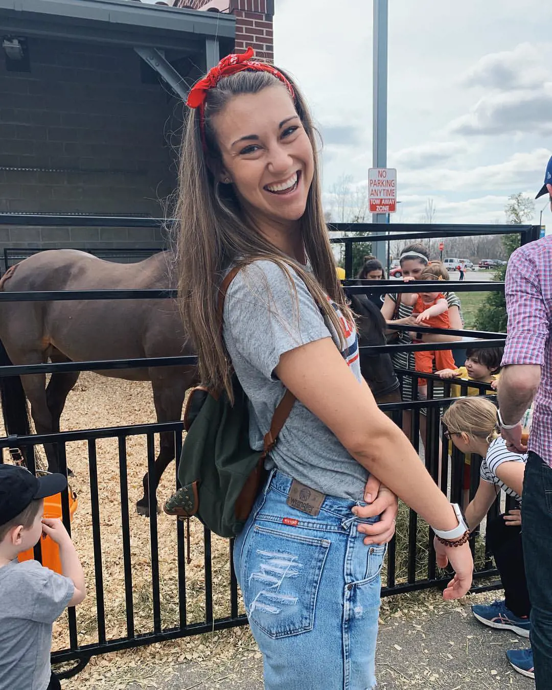 Jael enjoying her time at Old Town Road Dairy in 2019.