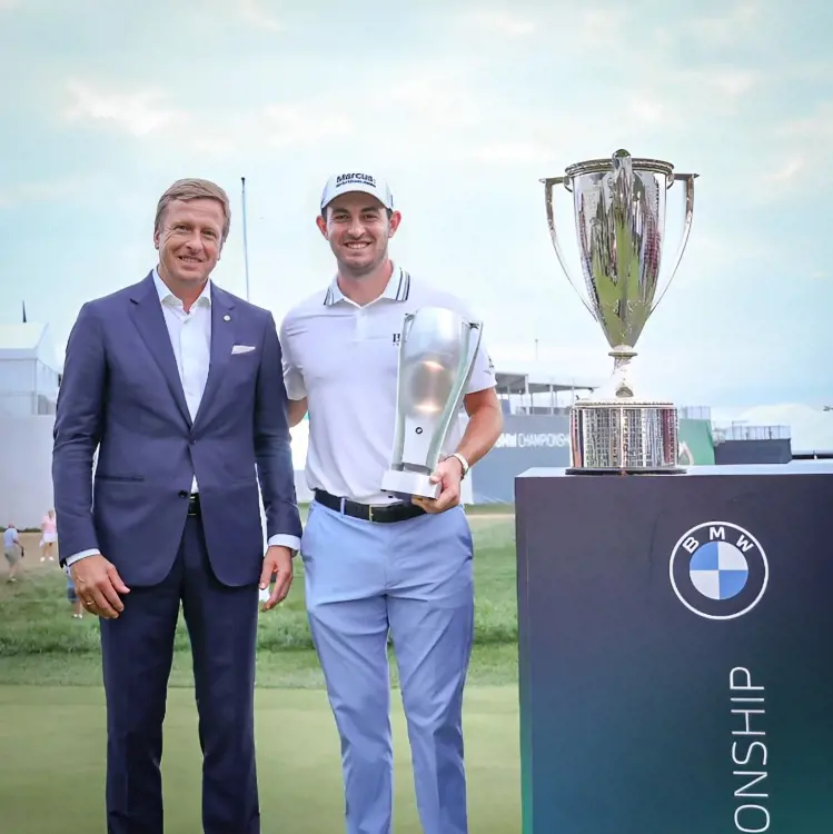 Patrick Cantlay became the first person to successfully defend his BMW Championship