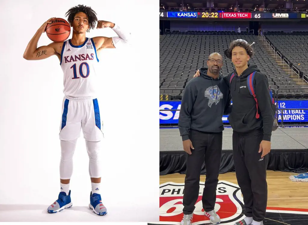 Jalen and Derale (right photo) in March 2022.