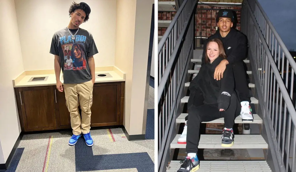 Jalen and Janae (right photo) during their cozy moments together. 