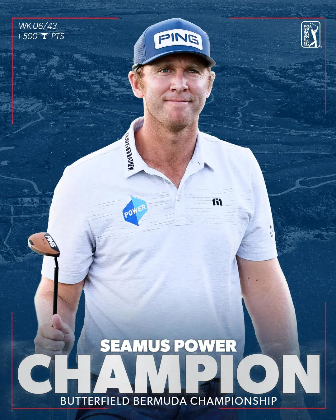 Irish golfer Sheamus Power won the Barbasol Championship in 2021.