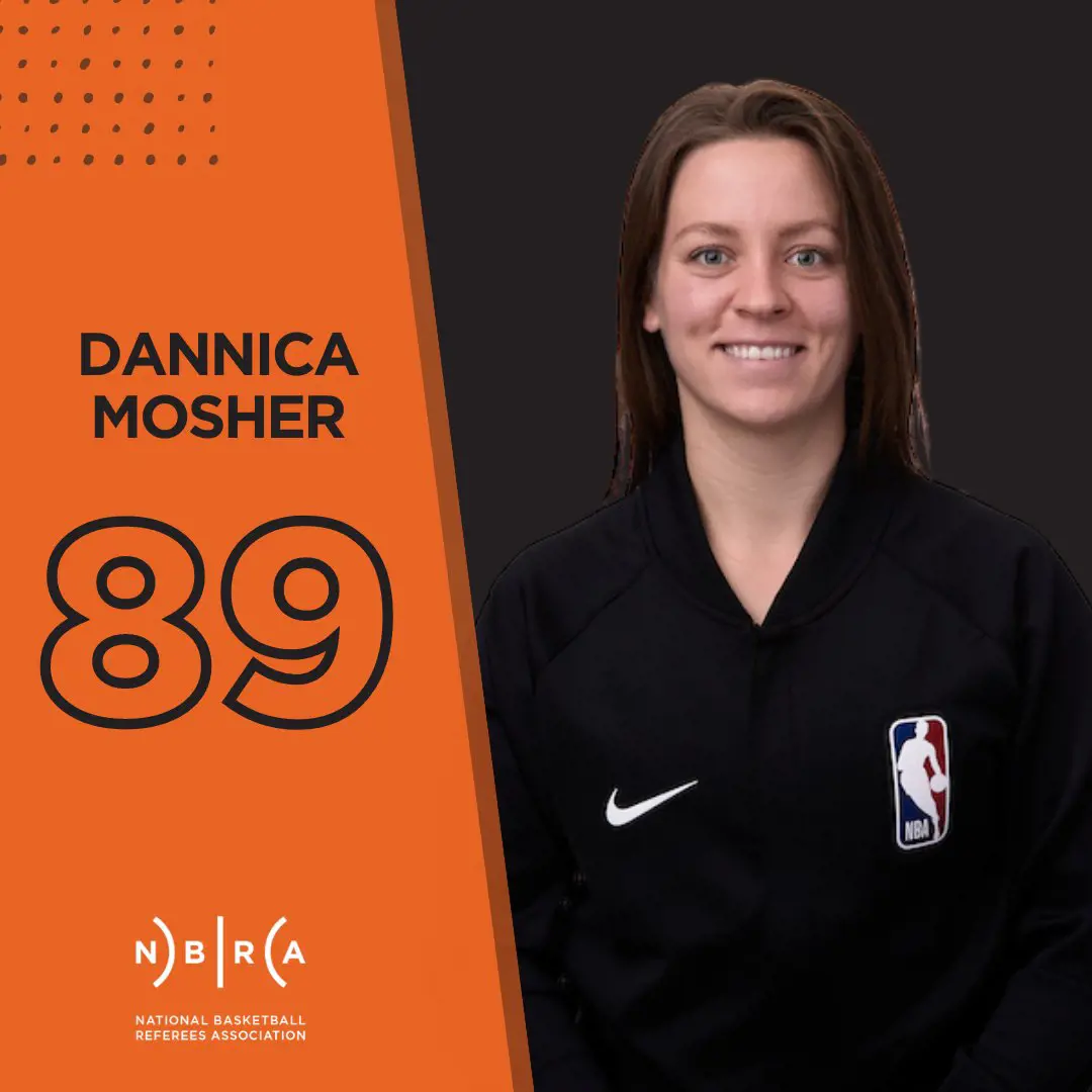 Dannica Mosher was promoted to a full time NBA officials for the 2022-23 season