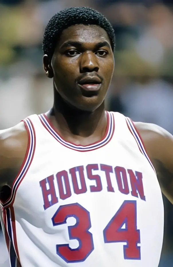 Hakeem led Houston to two straight NCAA championship appearances in 1983 and 1984.