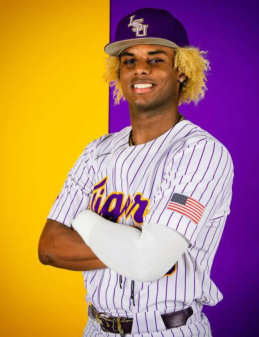 Morgan at LSU Tigers photoshoot in February 2022