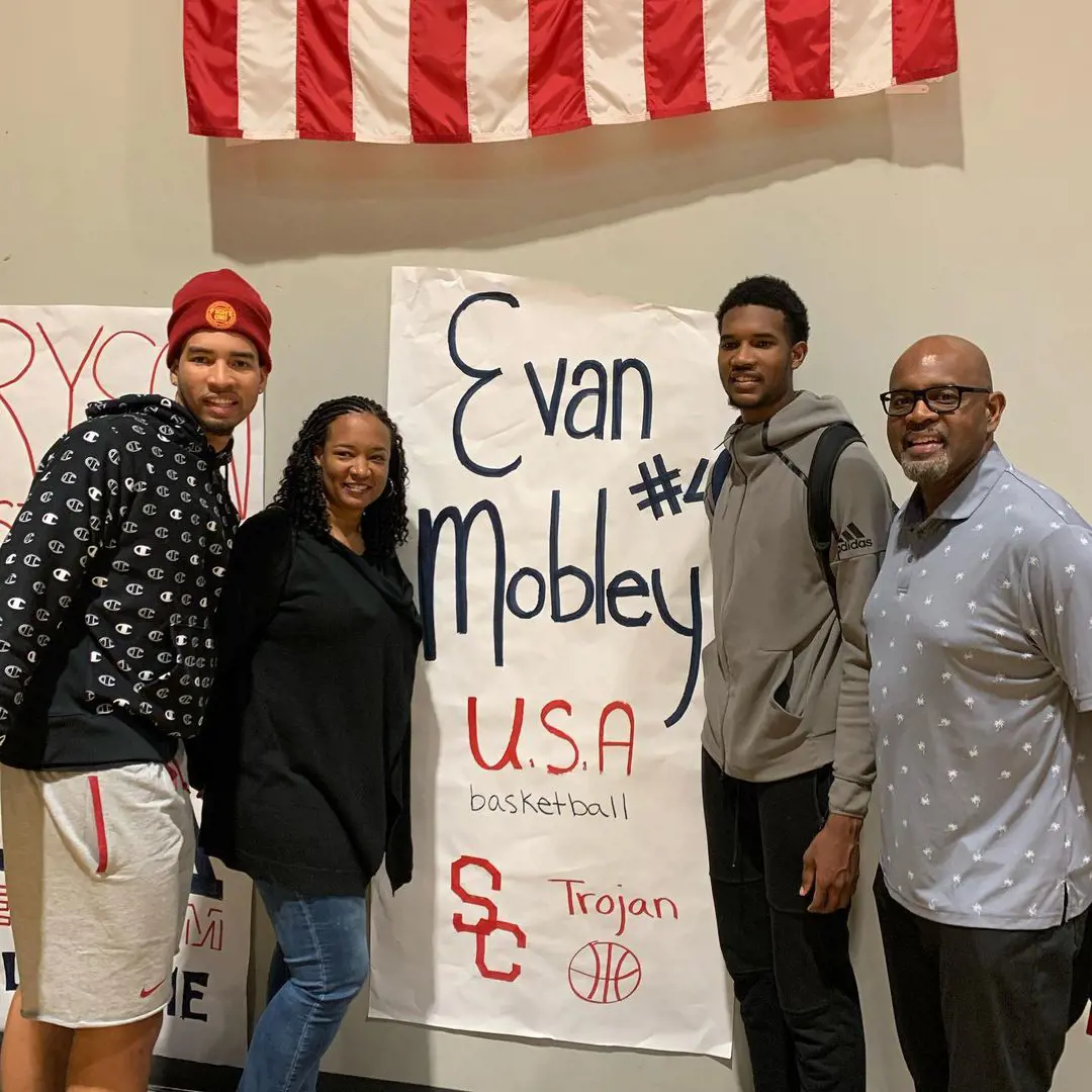 evan mobley family and parents